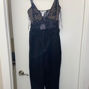 Black Jumpsuit with Bow